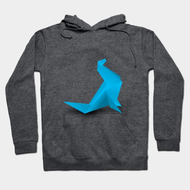 Origami Sea Lion T-Shirt Hoodie by bazza234